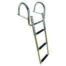 Купить Forniture nautiche italiane 3030094 4 Лестница из нержавеющей стали Silver 39.4 x 37.5 cm  7ft.ru в интернет магазине Семь Футов