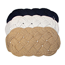 Купить Cavalieri 0808990B Овальный плетеный коврик Бежевый White 470 x 250 mm  7ft.ru в интернет магазине Семь Футов