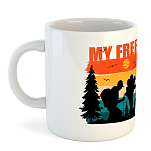 Kruskis 42611C086 My Freedom Кружка 325ml Белая  White