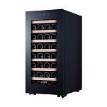 Винный шкаф компрессорный отдельностоящий Libhof Gourmet GP-38 Black 395х580х840мм на 38 бутылок черный с синей подсветкой с угольным фильтром