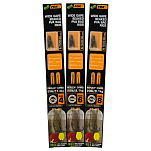 Fox international CCR172 Edges Wide Gape Beaked PVA Bag Rigs Крюк Черный Transparent 4 