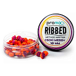 Promix PMRMWCM8 Ribbed Method 20g Шоколадно-вишневые вафтерсы Orange / Black 8 mm