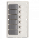 BLUE SEA 8273 Водонепроницаемый распределительный щит Contura, 6 секций / белый