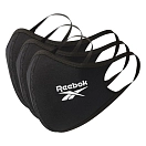 Купить Reebok H18221/S защитная маска Logo 3 Единицы Черный Black S 7ft.ru в интернет магазине Семь Футов