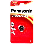 Panasonic CR1220L/1BP 1 CR 1220 Литиевые аккумуляторы Серебристый Silver