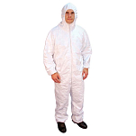 Buffalo 199-68256 Micro Poroous Hooded Coverall Белая  2XL 