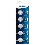 Philips CR2032P5/01B Литиевая батарейка 5 единицы измерения Бесцветный Silver