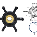 Рабочее колесо / неопрен / 6 лопастей / тип 1