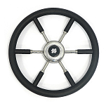 Рулевое колесо Ultraflex V53B 40634W Ø450x56мм рукоятка из чёрного полиуретана со спицами из нержавеющей стали