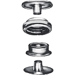 Prym 405366 Sport Кнопки 10 единицы  Silver 15 mm