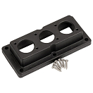 PHILIPPI Surface Mounted Housing / 3 Sockets / vertical / series 692 32352-bvs