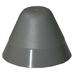 Ceredi giovanni 1120232G PVC Крышка концевого конуса Серый Grey 145 x 100 mm 