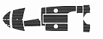 Комплект палубного покрытия для Феникс 530HT, тик черный, Marine Rocket teak_530ht_black