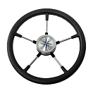 Рулевое колесо RIVA RSL обод черный, спицы серебряные д. 360 мм Volanti Luisi VN735022-01