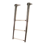 Forniture nautiche italiane 3030316 3 Шаги Телескопический Нержавеющая сталь Сталь Лестница Серебристый Silver
