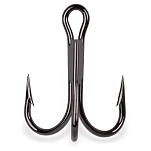 Mustad 3599C-BN-2-T10 тройной крючок Kingfish Серебристый Black Nickel 2