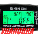 Тахометр универсальный со счетчиком моточасов с подсветкой и сигнализаций температуры (упаковка из 10 шт.) Marine Rocket THM501MR_pkg_10