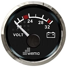Купить Wema wem110640 вольтметр Silverline Chrome / Black 8x10x8 52 mm 7ft.ru в интернет магазине Семь Футов