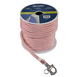 Talamex 01920923 12 mm Rope With Pin Shackle Белая  White / Red 36 m 