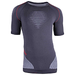 UYN U100039-G974-S/M Базовый слой с длинным рукавом Evolutyon Серый Charcoal / White / Red S-M