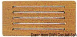 Решетка ARC из тика 200 x 100 мм, Osculati 71.396.32