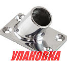 Основание стойки леера (25,4 мм), 60 град, прямоугольное, Marine Rocket (упаковка из 5 шт.) S.M0813-25_MR_pkg_5