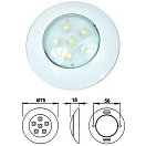 Купить Goldenship GS10430 IP67 12-24V 6W 75 mm Светодиодная лампа для скрытого монтажа Белая White 7ft.ru в интернет магазине Семь Футов