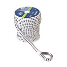 Купить Talamex 01222630 10 mm Fender Braided Rope Белая  White / Black 2.5 m  7ft.ru в интернет магазине Семь Футов