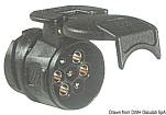 Переходник электрический с 13-полюсного штыревого разъема на 7-полюсное гнездо, Osculati 14.190.51
