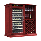 Купить Винный шкаф с зоной сервировки и дополнительным стеллажом Libhof Noblest ND-69 Red Wine 1250х650х1330мм на 69 бутылок из американского дуба "красное вино" отдельностоящий 7ft.ru в интернет магазине Семь Футов