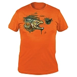 Traper fly 94651 Футболка с коротким рукавом Art Trout Оранжевый Orange S