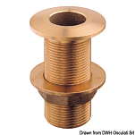 Scarico a mare in bronzo 3/4".