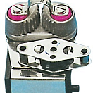 Законцовка для погона из нержавеющей стали с блоком палубного органайзера и кулачковым стопором для тросов до 10 мм, Osculati 62.244.80