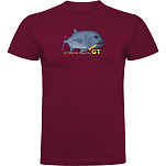 Kruskis CA655005116K044 Футболка с коротким рукавом GT Extreme Fishing Красный Dark Red 2XL