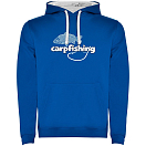 Купить Kruskis SU1067030501K038 Толстовка с капюшоном Carpfishing Two-Colour Голубой Royal Blue / White L 7ft.ru в интернет магазине Семь Футов