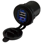 Seadog line 354-4265151 Двойная розетка USB  Black 36.5 x 38.1 x 26.98 mm