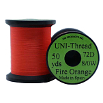 Uni products Z85WRO-UNIT линия Thread 42 m  Fire Orange Waxed 8/0