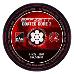 DAM SVS56418 Coated Core 7 Steel Trace Стальная Линия 10 m Красный Black 7 kg