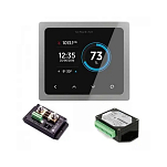 Готовый комплект для защиты аккумулятора Simarine Pico Standard PK21N2PS 6-35В монитор 3,5’’ встраиваемый с серебристой рамой + шунт SC303 и модуль ST107