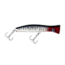 Купить Поппер Halco Roosta Popper 195 Haymaker KO RP195-HR49 Chrome Tiger 195мм 128гр 2 тройных крючка Mustad 5/0 7ft.ru в интернет магазине Семь Футов