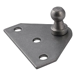Attwood 472200 Нержавеющая сталь Triangular тарелка Silver