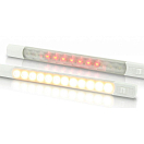 Hella marine 4025063 IP67 3W 24V Теплый белый/красный светодиодный свет Бесцветный White