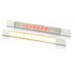 Hella marine 4025063 IP67 3W 24V Теплый белый/красный светодиодный свет Бесцветный White