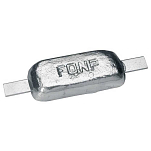 Plastimo 38376 Алюминиевый анод с половинным яйцом Серебристый 1.8 kg 