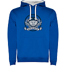 Купить Kruskis SU1067030501C054 Толстовка с капюшоном Crab Logo Two-Colour Голубой Royal Blue / White L 7ft.ru в интернет магазине Семь Футов