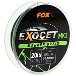 Fox international CBL012 Exocet Marker Тесьма 300 м Зеленый Green 0.180 mm 