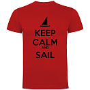 Купить Kruskis CA65500160S090 Футболка с коротким рукавом Keep Calm And Sail Красный Red S 7ft.ru в интернет магазине Семь Футов