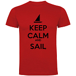 Kruskis CA65500160S090 Футболка с коротким рукавом Keep Calm And Sail Красный Red S