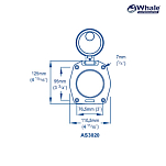 Whale AS3020 Комплект для подпалубного монтажа для Gusher 30 (Металл)