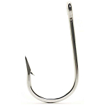 Mustad 7732-SS-9/0-109 Classic Line Southern&Tuna 7732 Колючий Одноглазый Крючок Серебристый Stainless Steel 9/0 